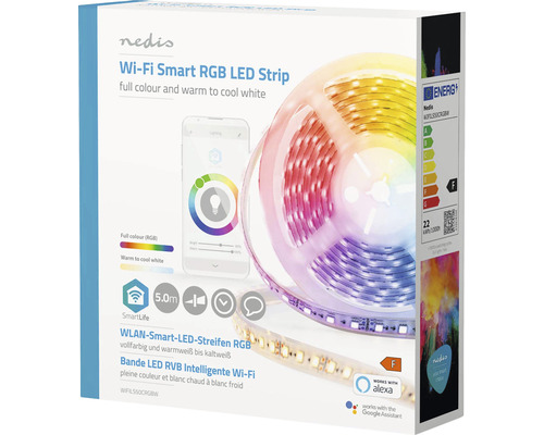 Ambalaj bandă LED RGB inteligentă Wi-Fi Nedis