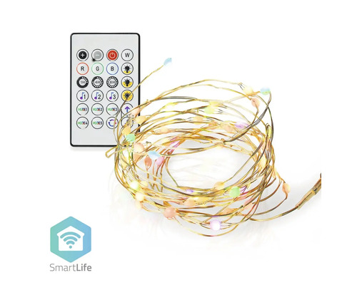 Instalație LED RGB Nedis SmartLife 5m 5W, conexiune WiFi | HORNBACH