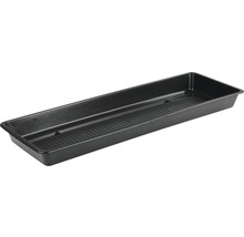 Farfurie ghiveci Lafiora Extra Flor, plastic, L 40 cm, negru