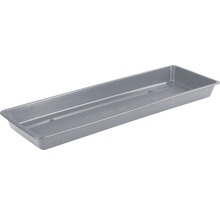 Farfurie ghiveci Lafiora Extra Flor, plastic, L 80 cm, gri