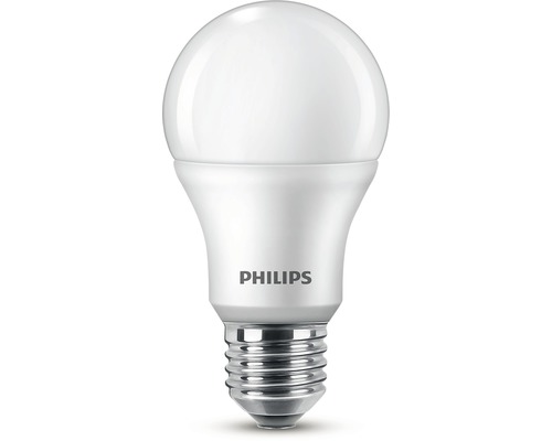 Becuri LED Philips E27 8W 806 lumeni, glob mat A60, lumină neutră, 3 bucăți
