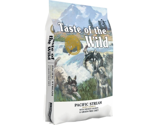 Hrană uscată pentru câini Taste of the Wild Pacific Puppy Stream cu somon fără cereale și gluten 2 kg