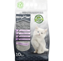 Așternut aglomerant Premium KittyMax cu bentonită albă, 10 litri