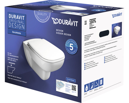 Duravit DuraHome Vas WC suspendat Rimless în cutia produsului