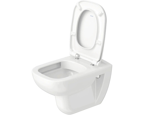 Vas WC suspendat cu spălare profundă, cu margine de spălare deschisă și capac de WC