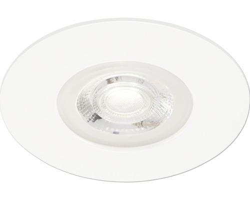 Spot LED încastrat Kulana 5W 460 lumeni, lumină caldă variabilă, 3000K, Ø90 mm, alb