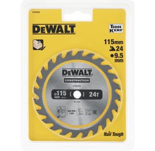 Pânză de ferăstrău DeWalt cu diametrul de 115 milimetri pentru lemn