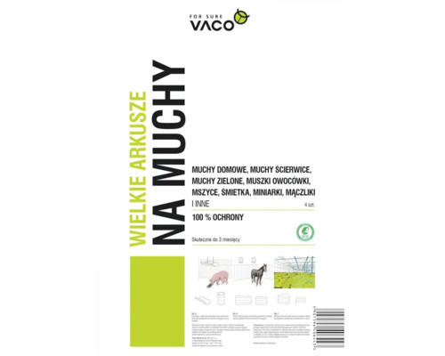Capcană hârtie Vaco Eco pentru muște 60x30 cm 4 buc.