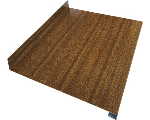 Glaf Bravo aluminiu exterior stejar 16,5x300 cm 0,7 mm Tablă profilată cu aspect de lemn