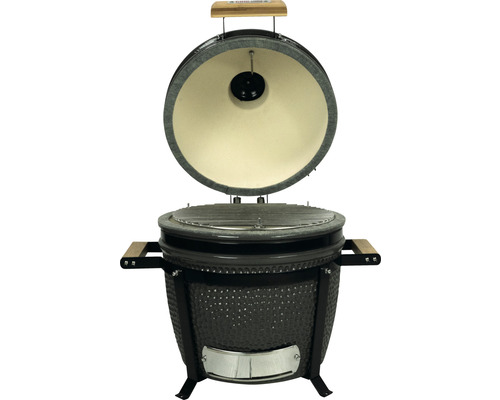 Grătar ceramic cu capac deschis pentru exterior