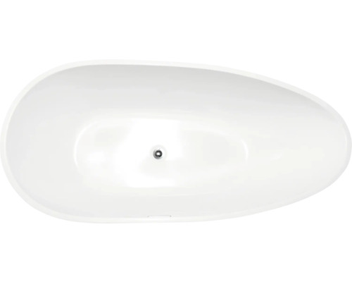 Cadă de baie ovală freestanding Egg Elegant 75x150x60 cm acril alb/gri