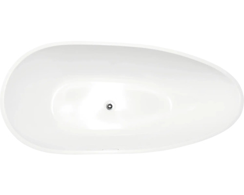 Cadă de baie ovală freestanding Egg Elegant 75x150x60 cm acril alb/gri Cadă de baie ovală freestanding Egg Elegant 75x150x60 cm acril alb/gri