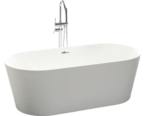 Cadă de baie independentă cu robinet