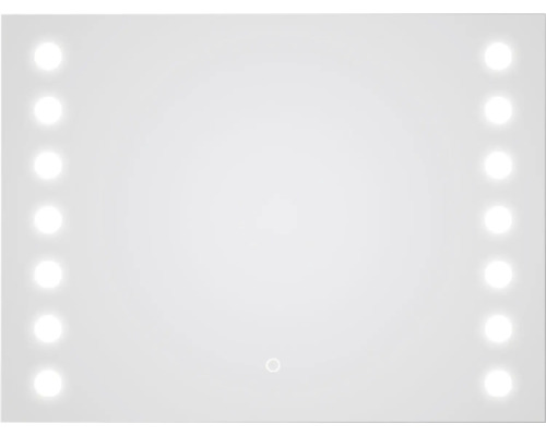 Oglindă baie cu LED DSK Silver Hollywood 80x60 cm IP 24