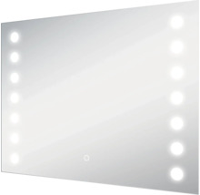 Oglindă dreptunghiulară cu iluminare cu leduri pentru baie