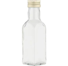 Sticlă goală din sticlă cu capac cu șurub