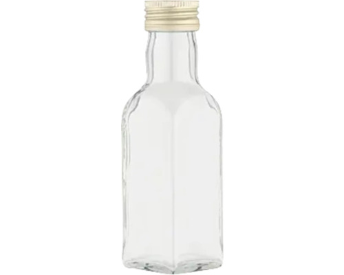 Sticlă dreptunghiulară cu dop 100 ml