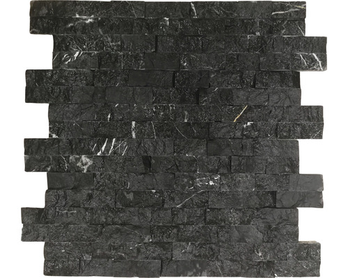 Mozaic marmură Toros negru 15,2x61 cm
