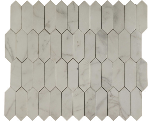 Mozaic marmură Picket White 25,5x30,3 cm