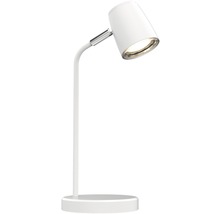 Lampă de masă albă din metal