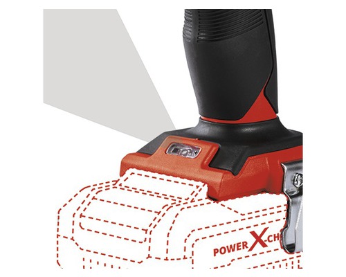 Mașină de găurit și înșurubat cu acumulator, cu lumină LED și sistem de acumulatori Power X-Change