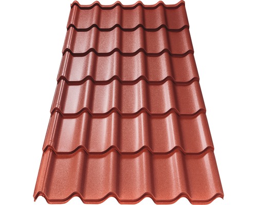 Țiglă metalică PRECIT 1170x3590x0,5 mm big stone roșu oxid RAL 3009 Țiglă metalică PRECIT 1170x3590x0,5 mm big stone roșu oxid RAL 3009