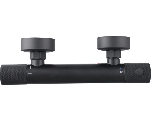 Termostat de duș aparent cu două mânere