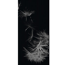 Model abstract cu linii verticale și elemente florale