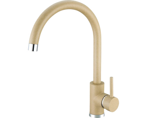 Baterie de bucătărie cu gura de scurgere pivotantă