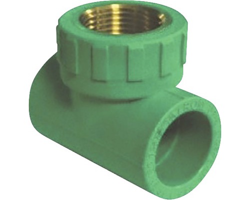 Element T/Teu PPR verde Ø 25 mm x 1/2” FI