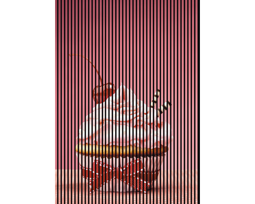 Panou riflaj acustic imprimat digital Cupcake 1 19x1693x2400 mm