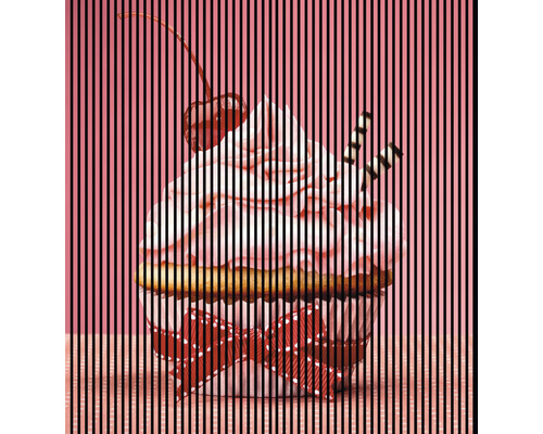 Panou riflaj acustic imprimat digital Cupcake 1 19x2253x2400 mm