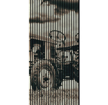 Imagine decorativă cu un tractor cu linii verticale