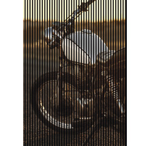Motocicletă cu ghidon, far și roată