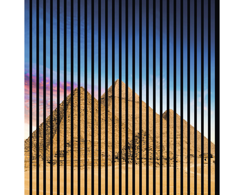 Panou riflaj acustic imprimat digital Piramidă 1 19x1133x1195 mm
