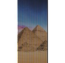 Imagine decorativă cu piramide și dungi verticale pentru decorarea peretelui
