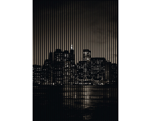 Panou riflaj acustic imprimat digital New York 2 19x1693x2400 mm