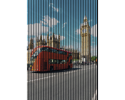 Panou riflaj acustic imprimat digital London 1 19x1693x2400 mm