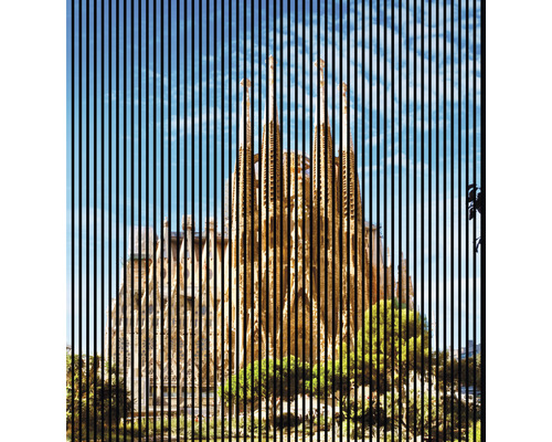 Panou riflaj acustic imprimat digital Barcelona 1 19x2253x2400 mm