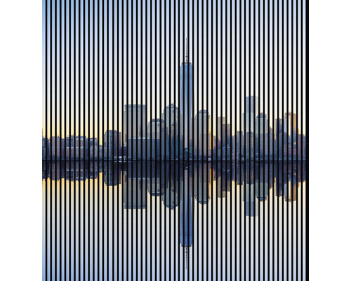 Panou riflaj acustic imprimat digital New York 1 19x2253x2400 mm