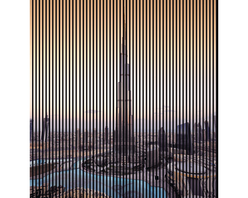 Panou riflaj acustic imprimat digital Abu Dhabi 1 19x2253x2400 mm