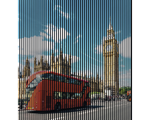 Panou riflaj acustic imprimat digital London 1 19x2253x2400 mm