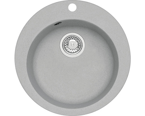 Chiuvetă rotundă de bucătărie din piatră cu scurgere