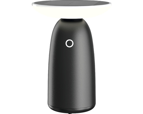 Lampă de masă LED neagră pentru exterior