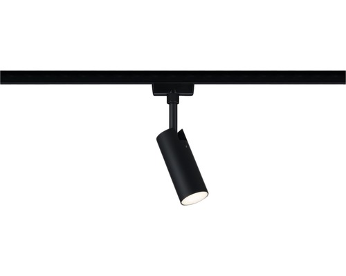 Spot cu LED integrat pentru șină Paulmann Urail Tubo 4,5W 500 lumeni, negru Spot LED negru pe șină