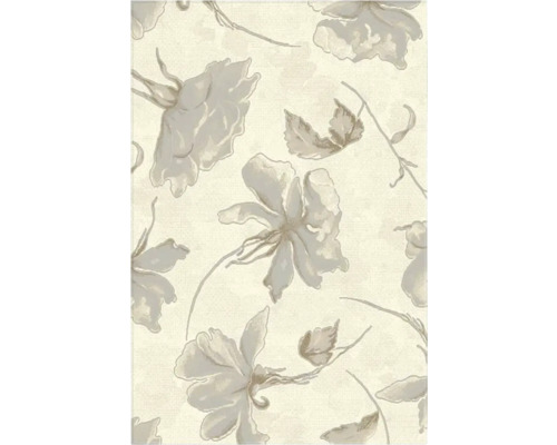 Covor Matrix model floral bej/gri 60x110 cm Tapet cu model floral pentru decorarea pereților