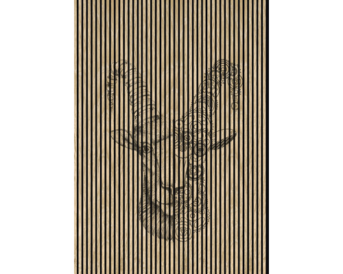 Panou riflaj acustic imprimat digital Ibex 1 19x1693x2400 mm