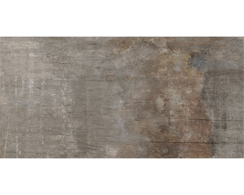 Gresie exterior / interior porțelanată glazurată Cemewood Carbone 60x30 cm