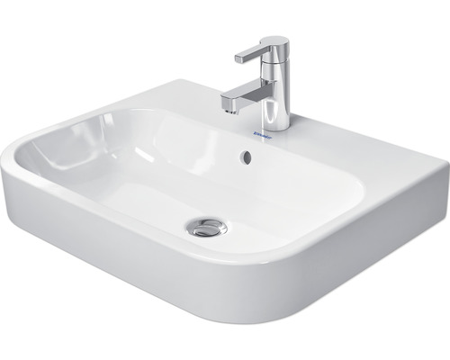 Lavoar pe blat DURAVIT Happy D.2 60x47,5 cm alb