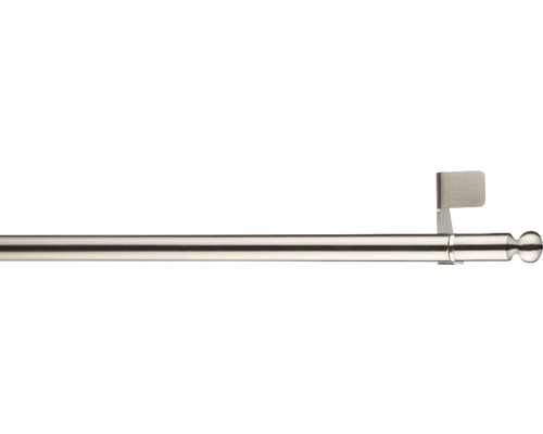 Bară vitraj cilindrică fit-ball aspect inox 50-80 cm Bară de perdea cu suport și capăt sferic